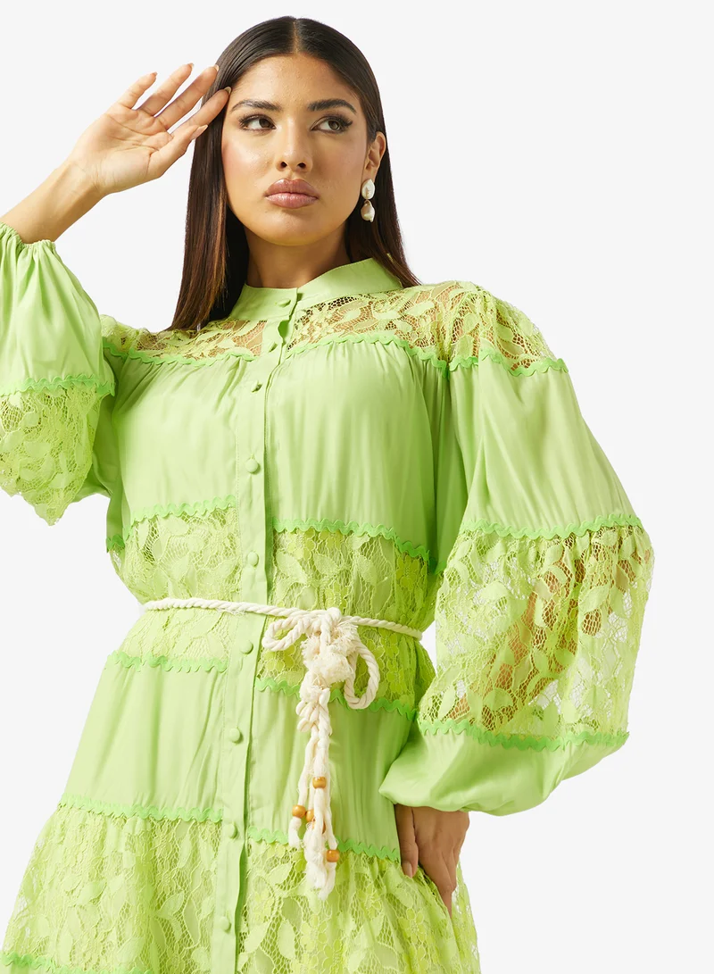 Khizana  Lace Tiered Dress for Women | Best Price UAE